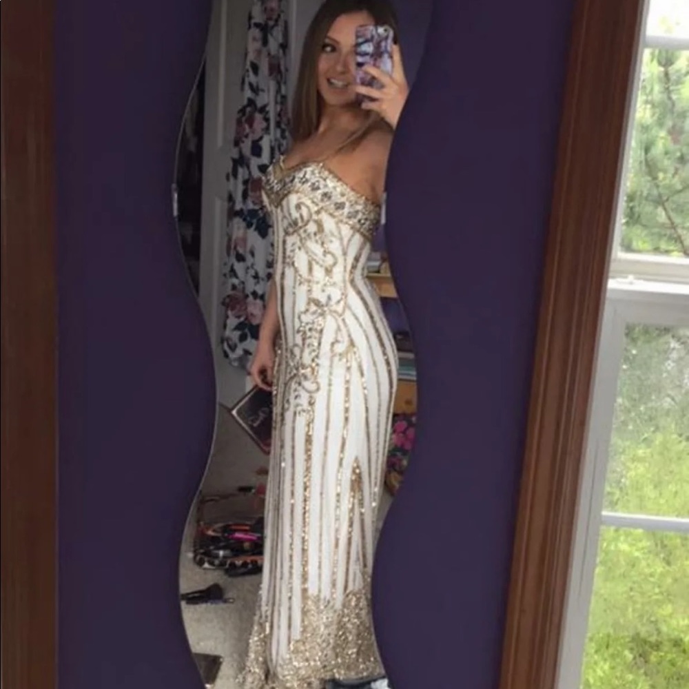 PROM DRESS WHITE